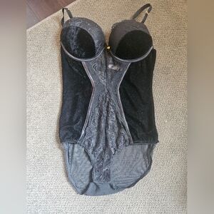 Lingerie body suit. Mesh, lace, and velvet